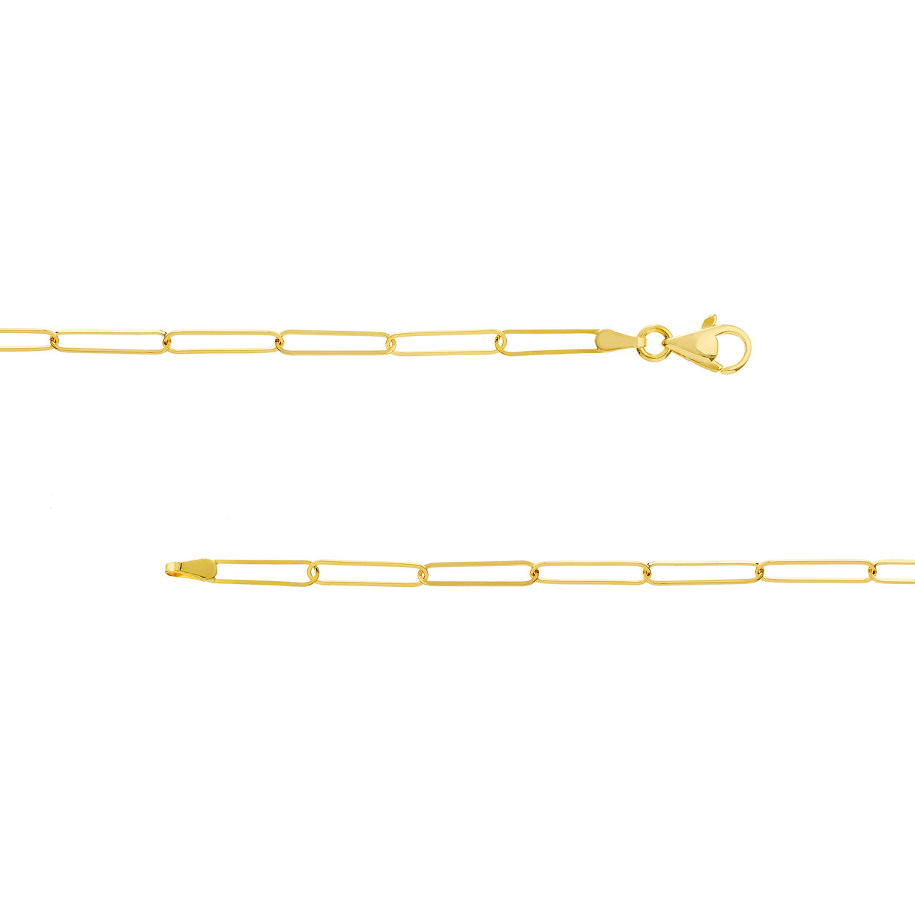 14K Yellow Gold 3.6mm Paperclip Chain Necklace for Women - Dainty Layering Jewelry Gift for Her - Perfect for Everyday Wear, Special Occasions & Gift Giving