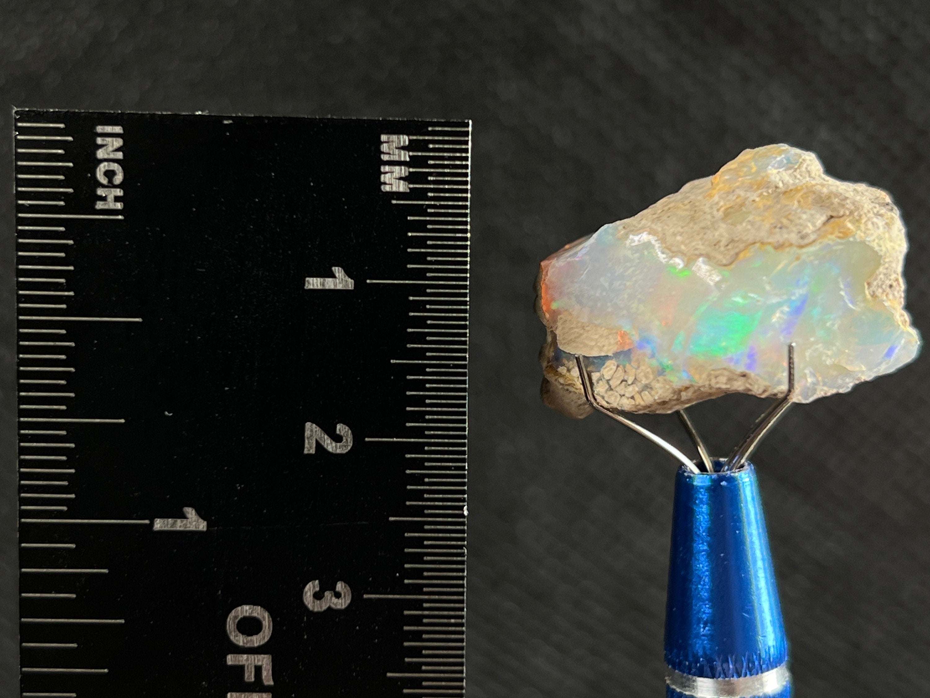Premium 4A Welo Opal Raw Crystal - Cutting Grade for Jewelry Making, Certified Natural Opal Gemstone (50618) - Perfect for Rings, Necklaces & Handcrafted Designs