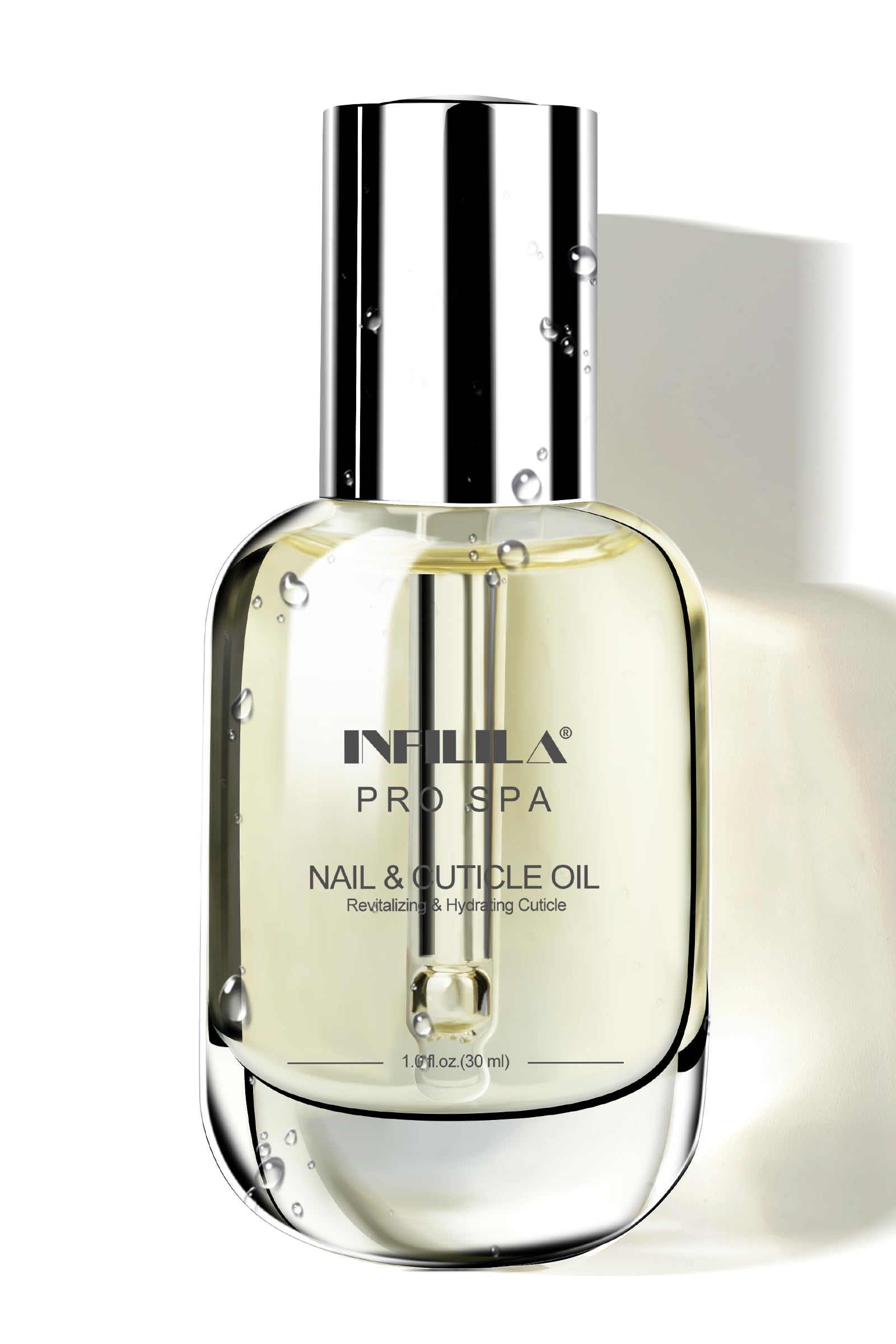NXJ INFILILA Natural Cuticle Oil for Nails - Vitamin E Enriched Deep Hydrating Nail Honey Treatment for Dry, Cracked Cuticles - Nail Growth & Strength Care (Milk & Honey Scent) - Perfect for Manicures, Pedicures & At-Home Nail Care