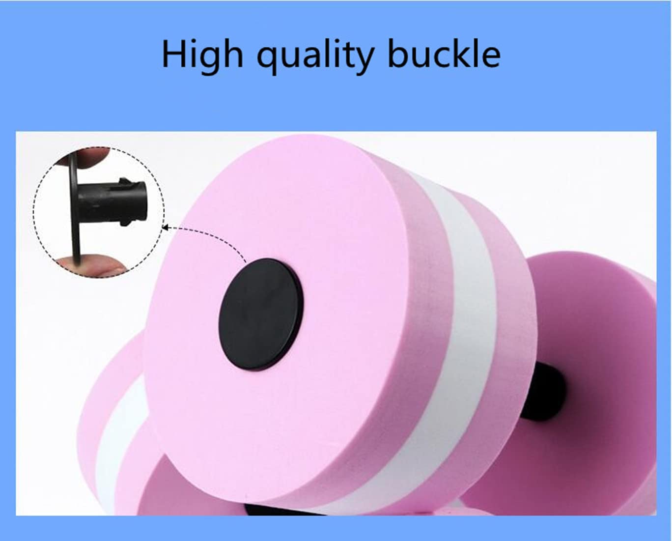 Floating Dumbbells for Water Aerobics - Set of 2 (Pink, Red, Blue, Green) - Perfect for Pool Fitness, Swimming, and Aqua Workouts