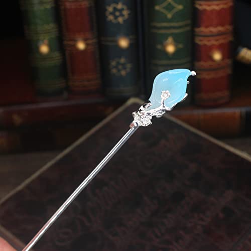 Vintage Hanfu Hair Stick - Metal Hairpin for Women, Chinese Hair Accessory for Weddings & Cosplay