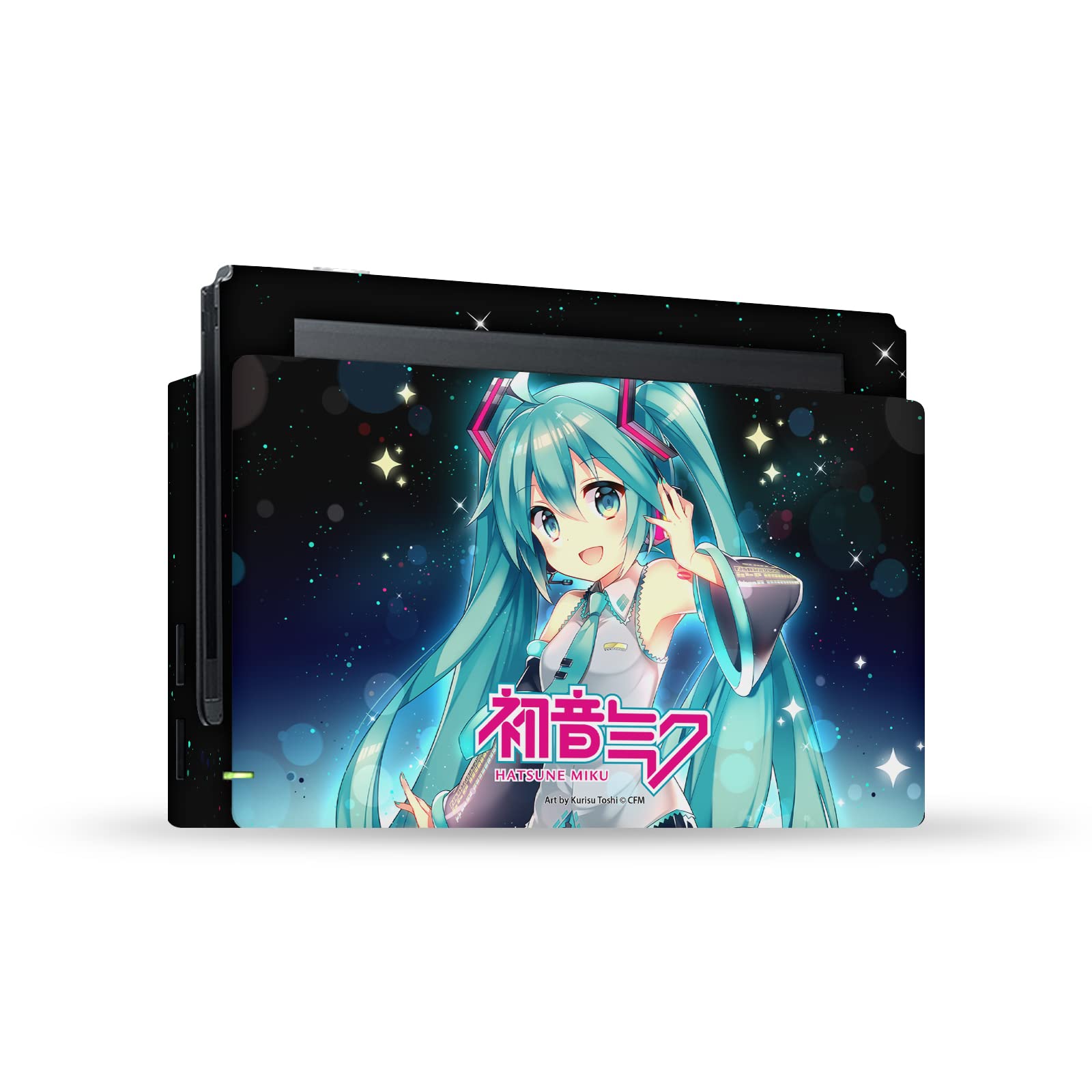 Head Case Designs Officially Licensed Hatsune Miku Night Sky Vinyl Sticker Decal for Nintendo Switch - Protective Skin Cover for Console & Dock - Perfect for Gaming, Travel, and Collectors