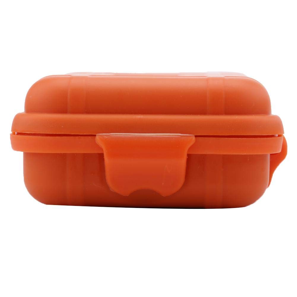 Waterproof Shockproof Plastic Storage Box - Outdoor Survival Gear, Universal Sealed Container with Foam Insert (Orange, Small Size) - Perfect for Camping, Hiking, Emergency Kits & Tool Organization