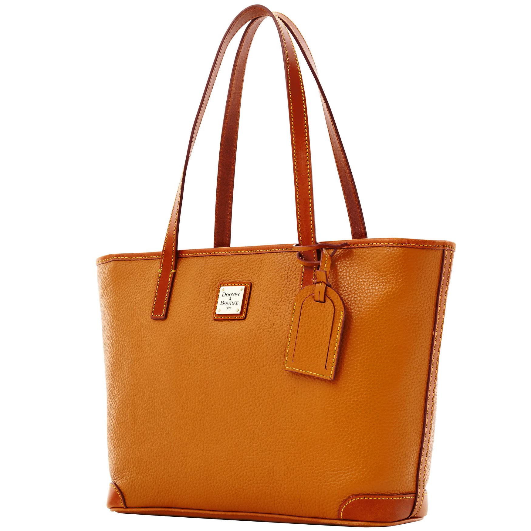Dooney & Bourke Pebble Grain Charleston Tote Handbag in Caramel - Stylish Women's Leather Shoulder Bag for Work, Travel & Everyday Use