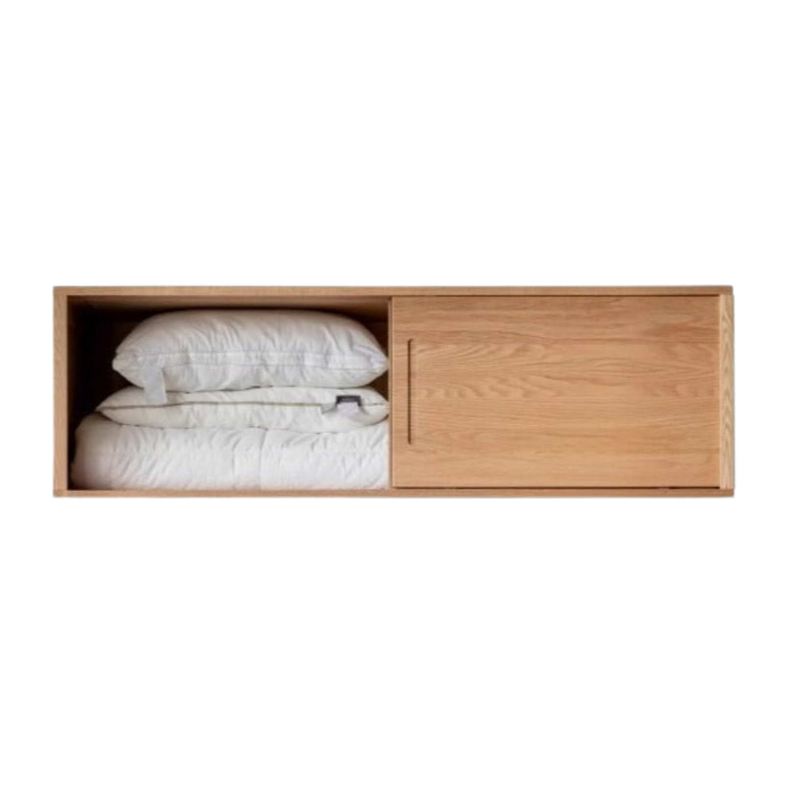 63x24.8x19.7 inch / 160x63x50 сm /  Natural wood color / sliding door top cabinet