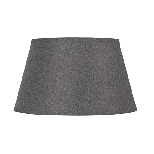 Round Hardback Linen Lamp Shade - Classic Home Decor for Living Room, Bedroom & Office Lighting