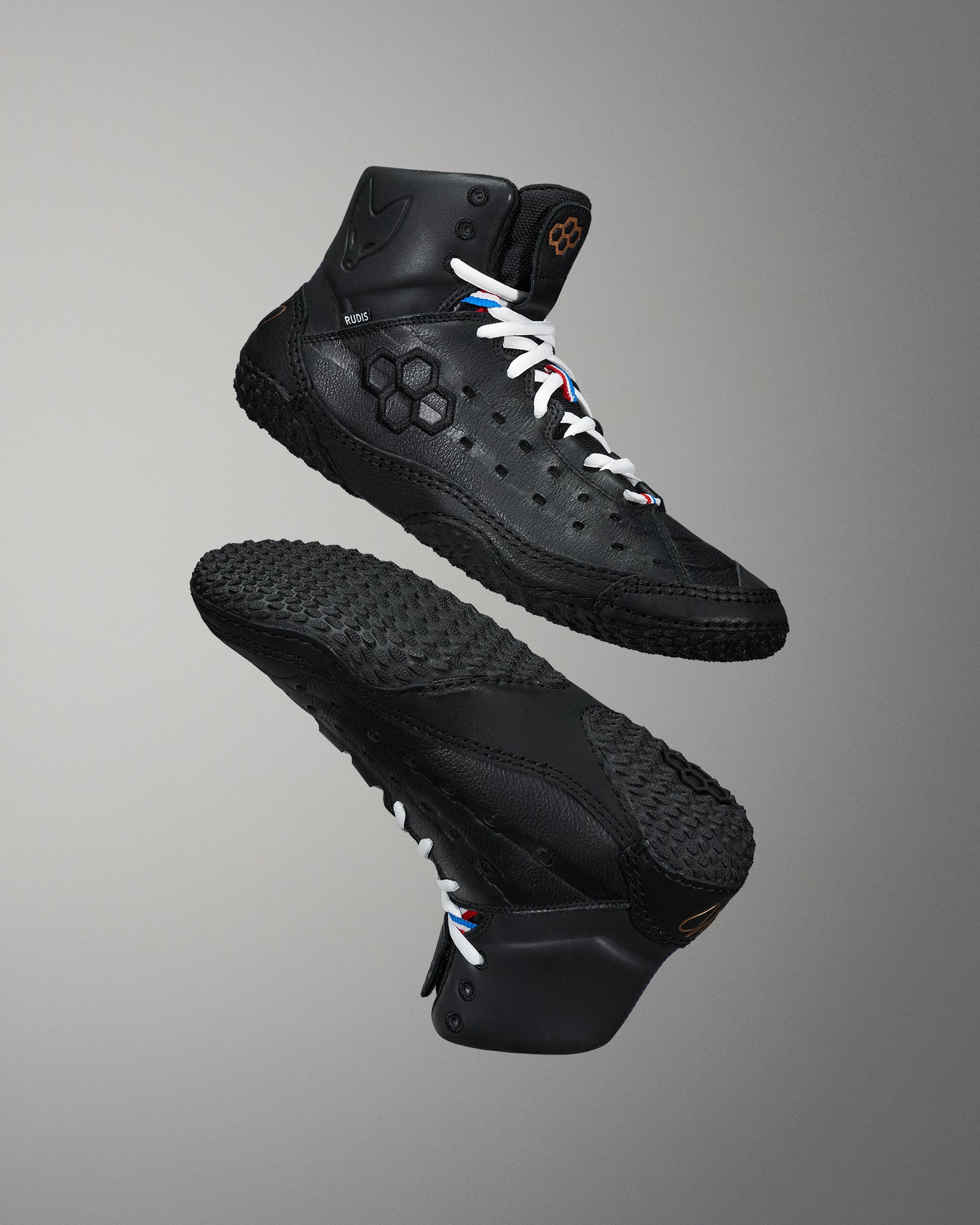 RUDIS SF Tbilisi Adult Wrestling Shoes - Black | Lightweight & Durable for Training & Competition | Perfect for Wrestling, MMA & Grappling