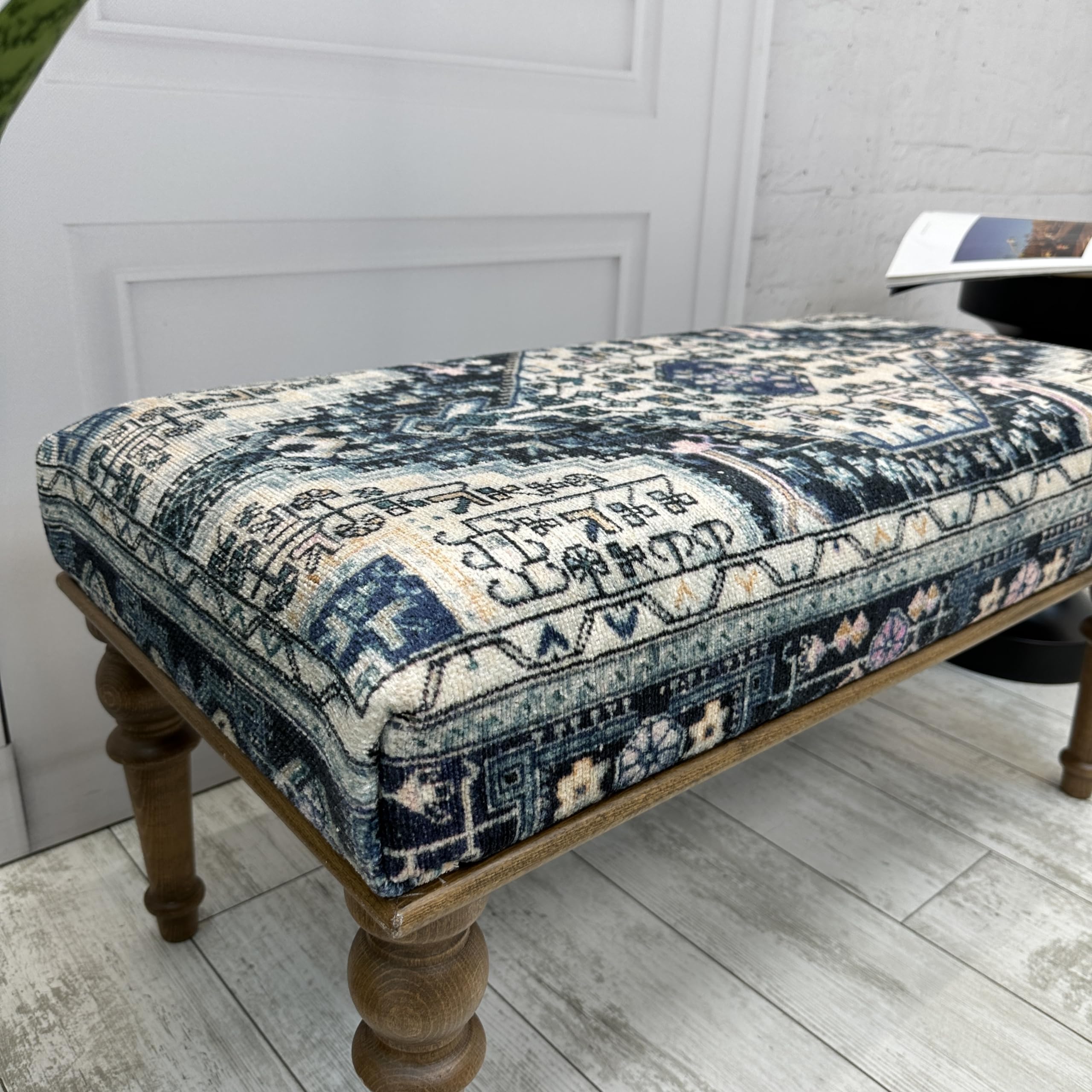 Boho Large Storage Ottoman Bench - 18x18x43