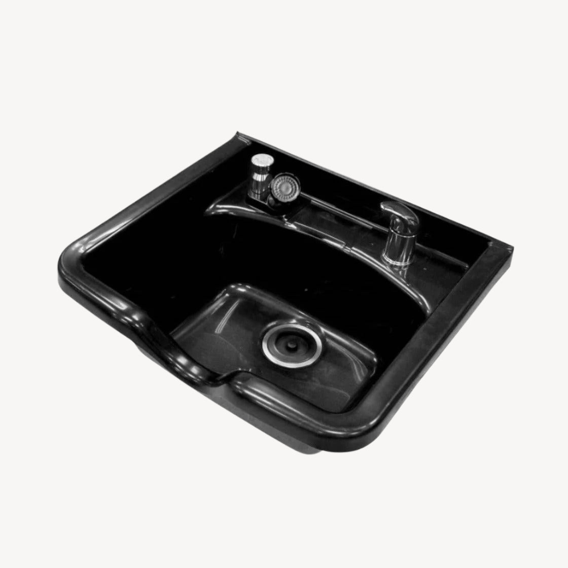 Camden Salon Shampoo Bowl with Faucet - UPC Certified Professional Hair Washing Basin for Salons & Spas - Perfect for Hair Styling, Coloring & Washing Services
