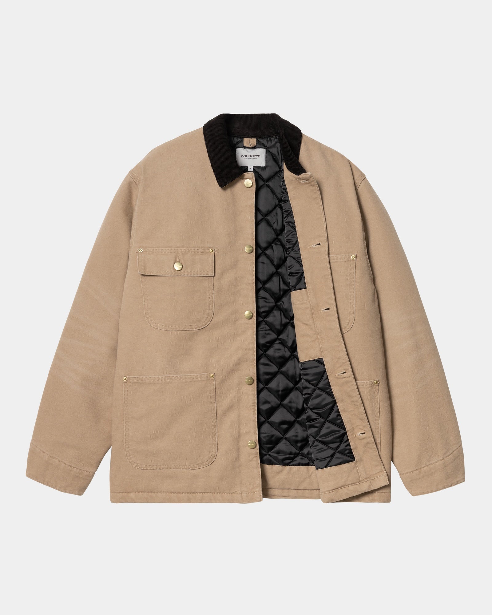 OG Chore Coat for Men - Winter Work Jacket in Peanut & Black Aged Canvas | Durable Outdoor Workwear for Cold Weather