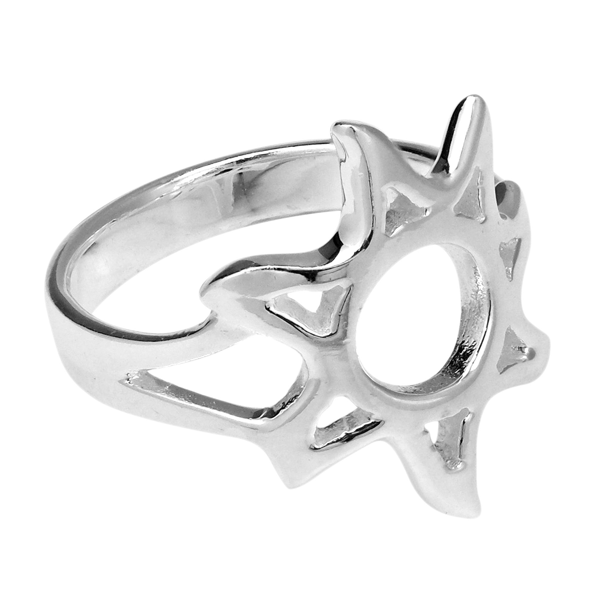 AeraVida .925 Sterling Silver Sunshine Adjustable Ring for Women – Summer Fun Jewelry Gift for Beach Vacation, Outdoor Activities & Everyday Wear