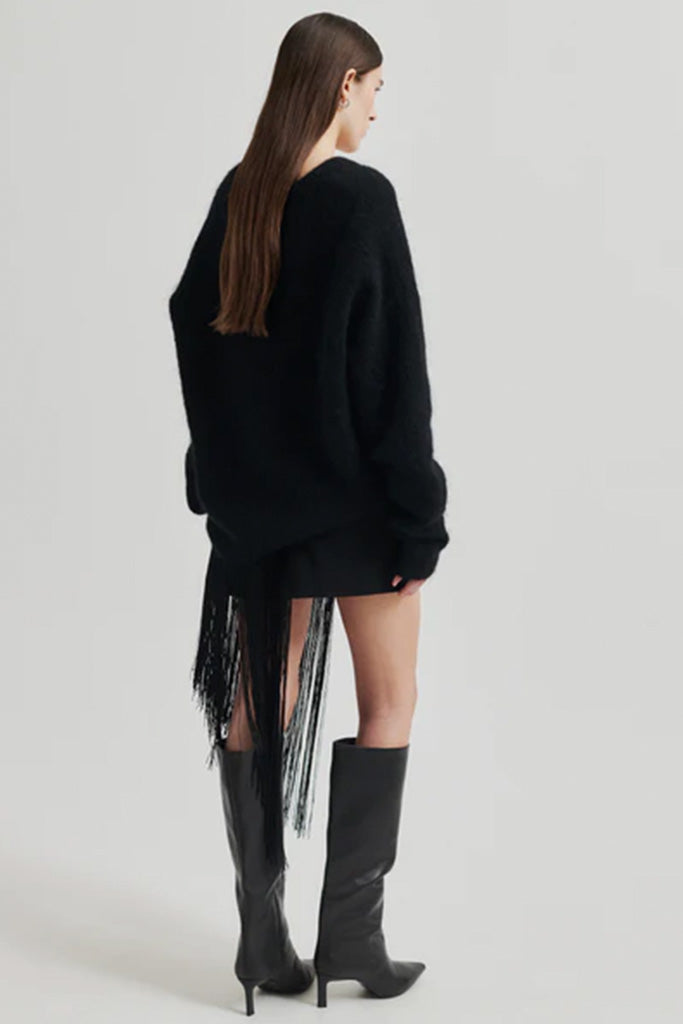 Frullo Skirt for Women - Black A-Line Skirt | Perfect for Casual Wear, Office & Date Night Outfits