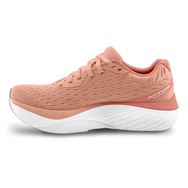 Women's Atmos Sneakers in Dusty Rose & White - Stylish Comfort for Casual Wear, Running & Everyday Fashion