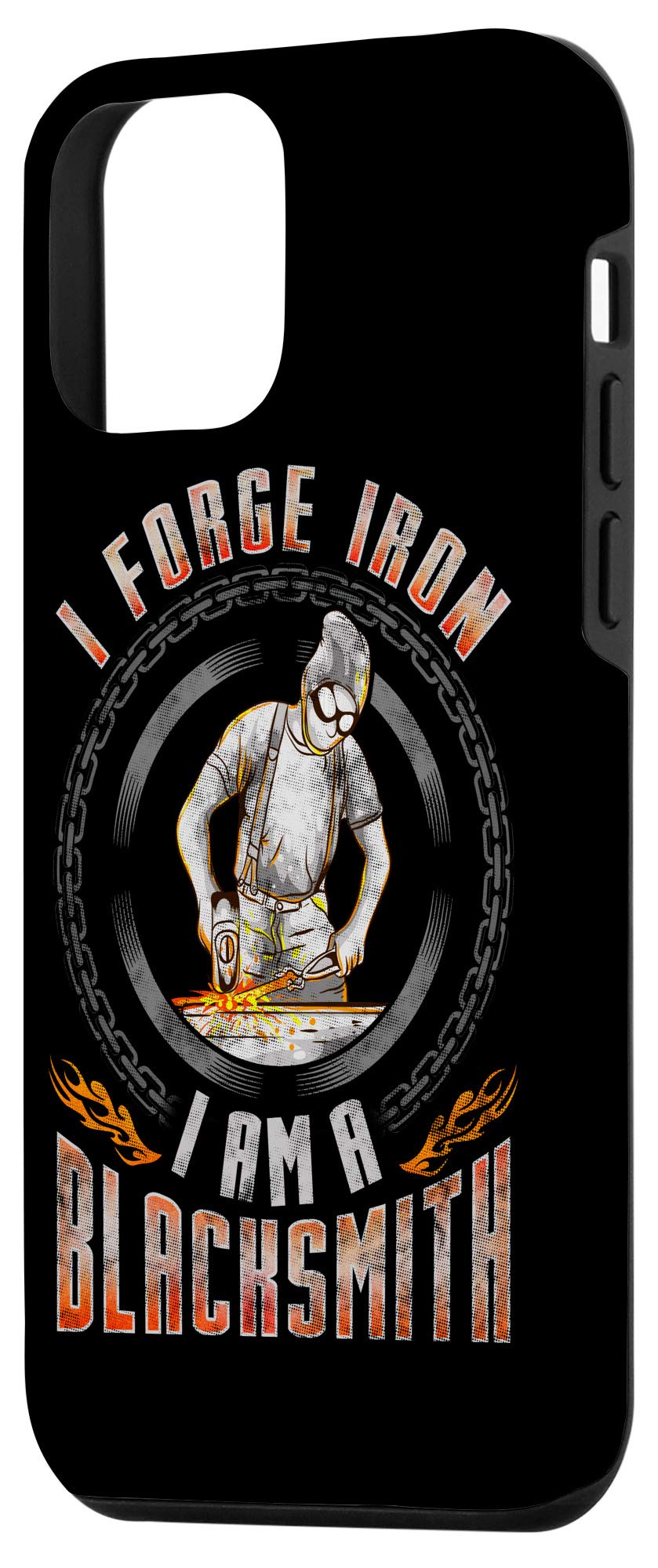 iPhone 12 Mini Case - Premium Forged Iron Design | Durable Blacksmith Inspired Phone Cover for Protection | Perfect for Outdoor, Work & Adventure Enthusiasts