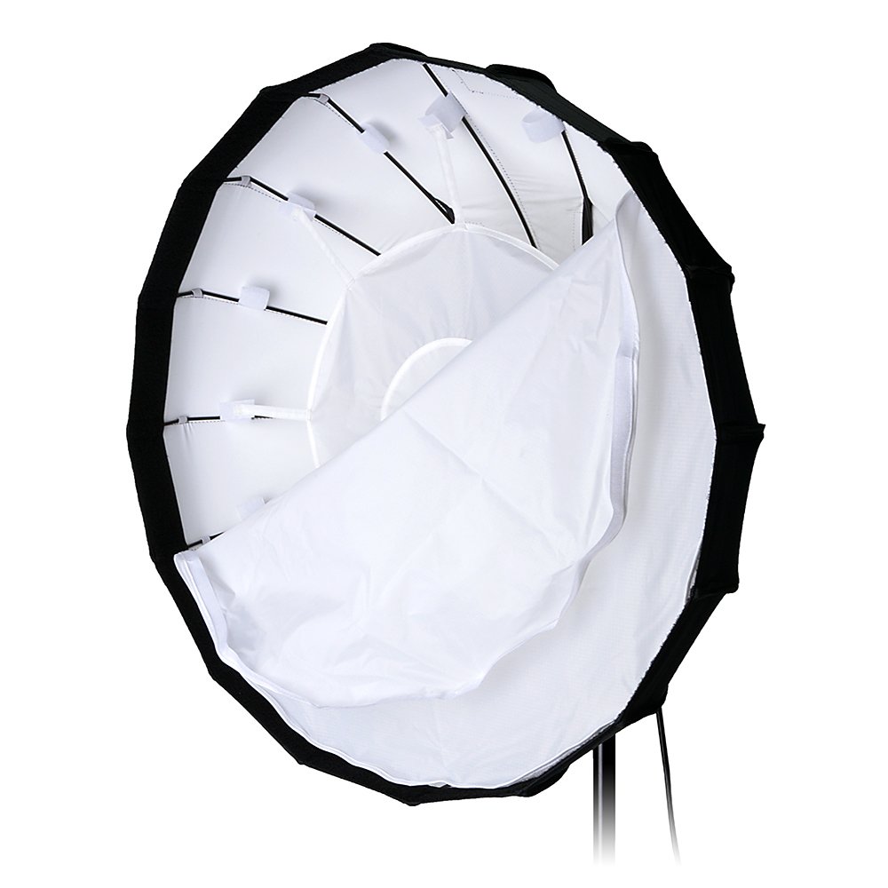 Pro Studio Solutions EZ-Pro 24in (50cm) Beauty Dish & Softbox Combo with MultiblitzP Speedring - Collapsible Soft Beauty Dish for Strobe, Flash & Monolights - Perfect for Portrait, Fashion & Beauty Photography