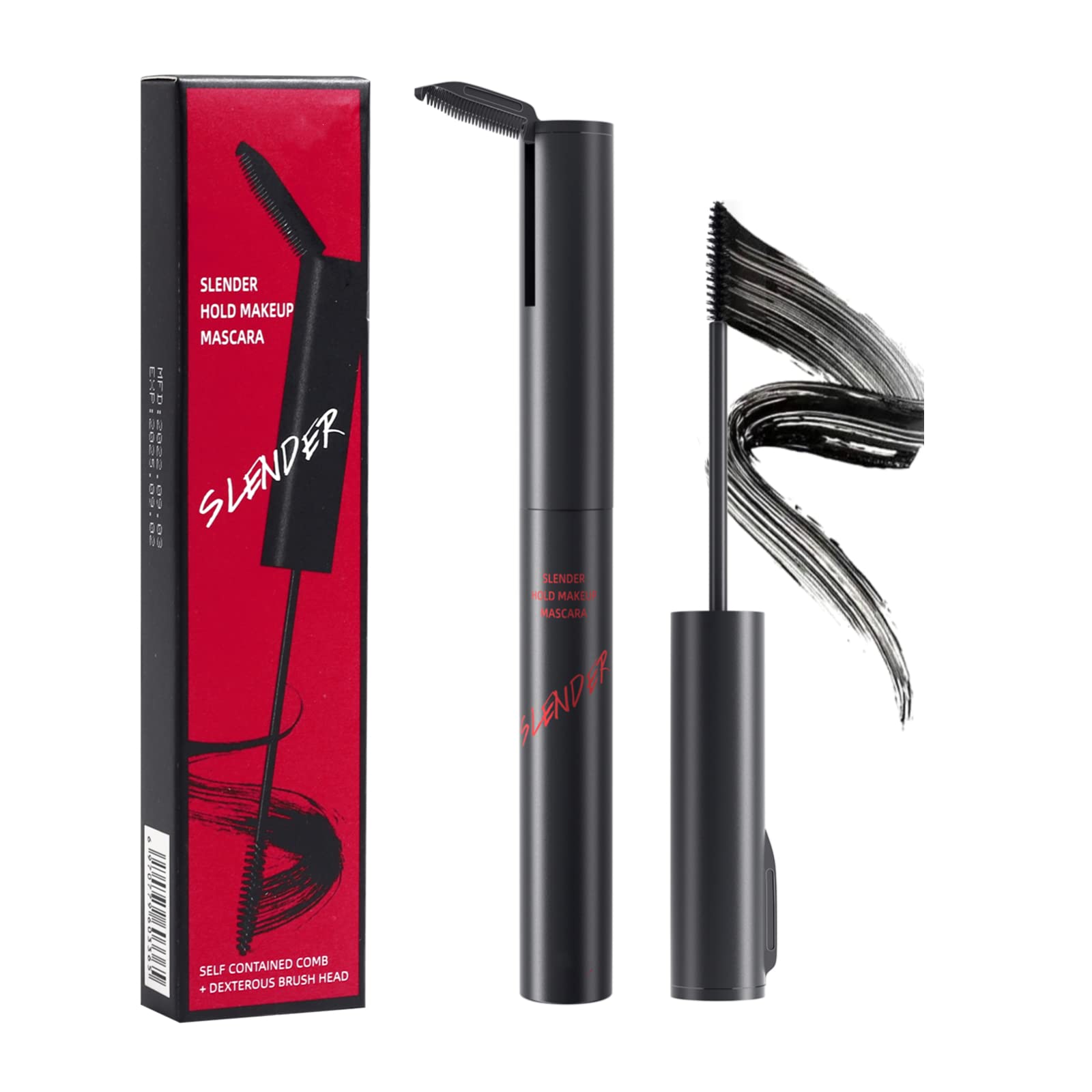 4D Silk Fiber Eyelash Mascara - Waterproof Black Mascara for Extra Long, Thick & Voluminous Lashes | No Clumping, No Smudging | Perfect for Daily Makeup, Party & Special Occasions
