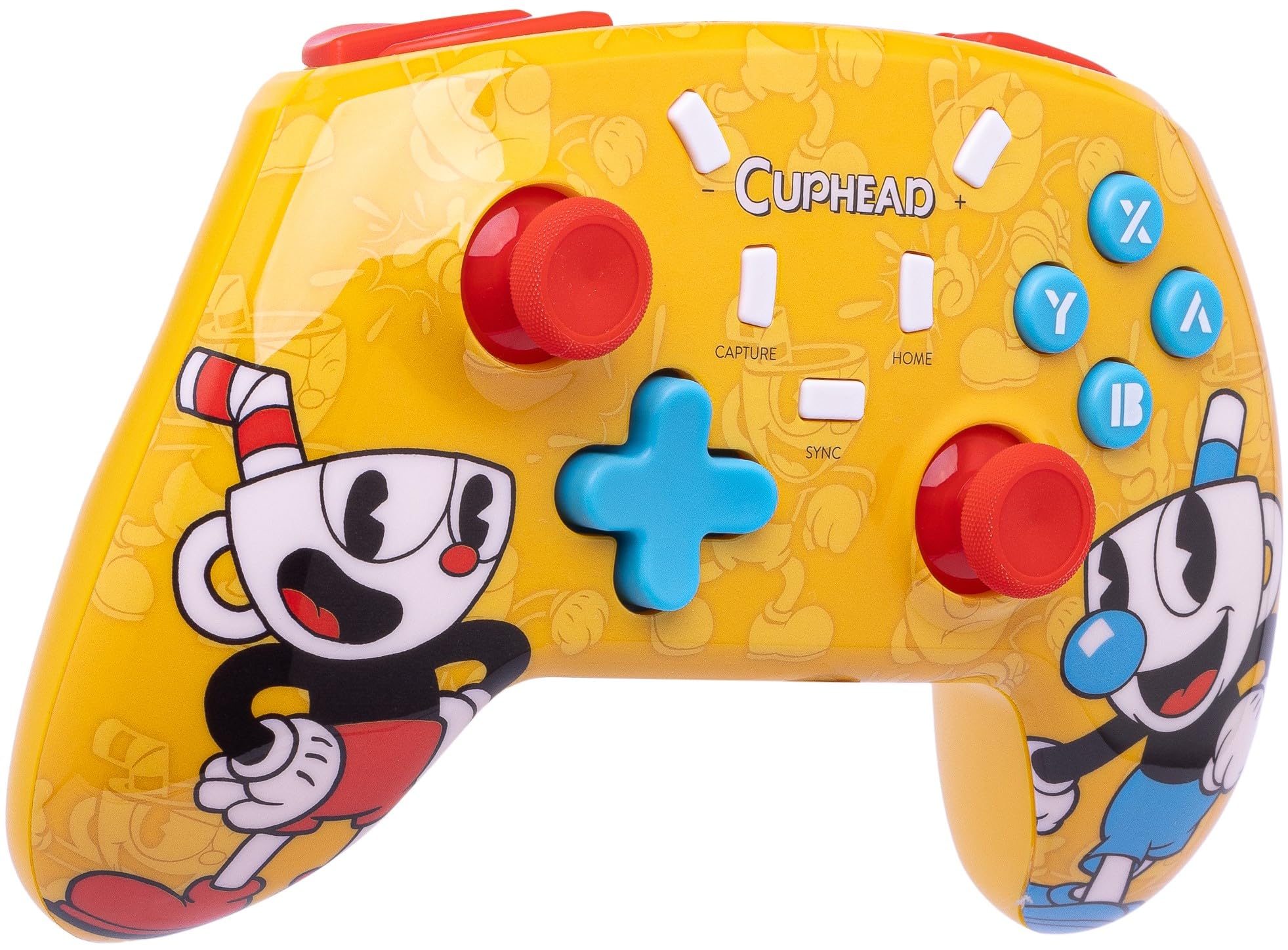 Wireless Controller for Nintendo Switch - Cuphead Edition | Compatible with Switch Lite & OLED | Ergonomic Design for Gaming Comfort | Perfect for Cuphead Fans & Multiplayer Gaming