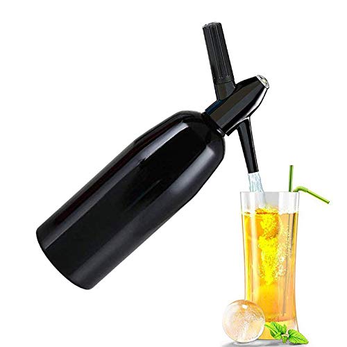 Premium Soda Siphon CO2 Dispenser - DIY Sparkling Water Maker Machine for Homemade Carbonated Drinks, Juice & Cocktails | Perfect for Parties, Home Bars & Healthy Hydration