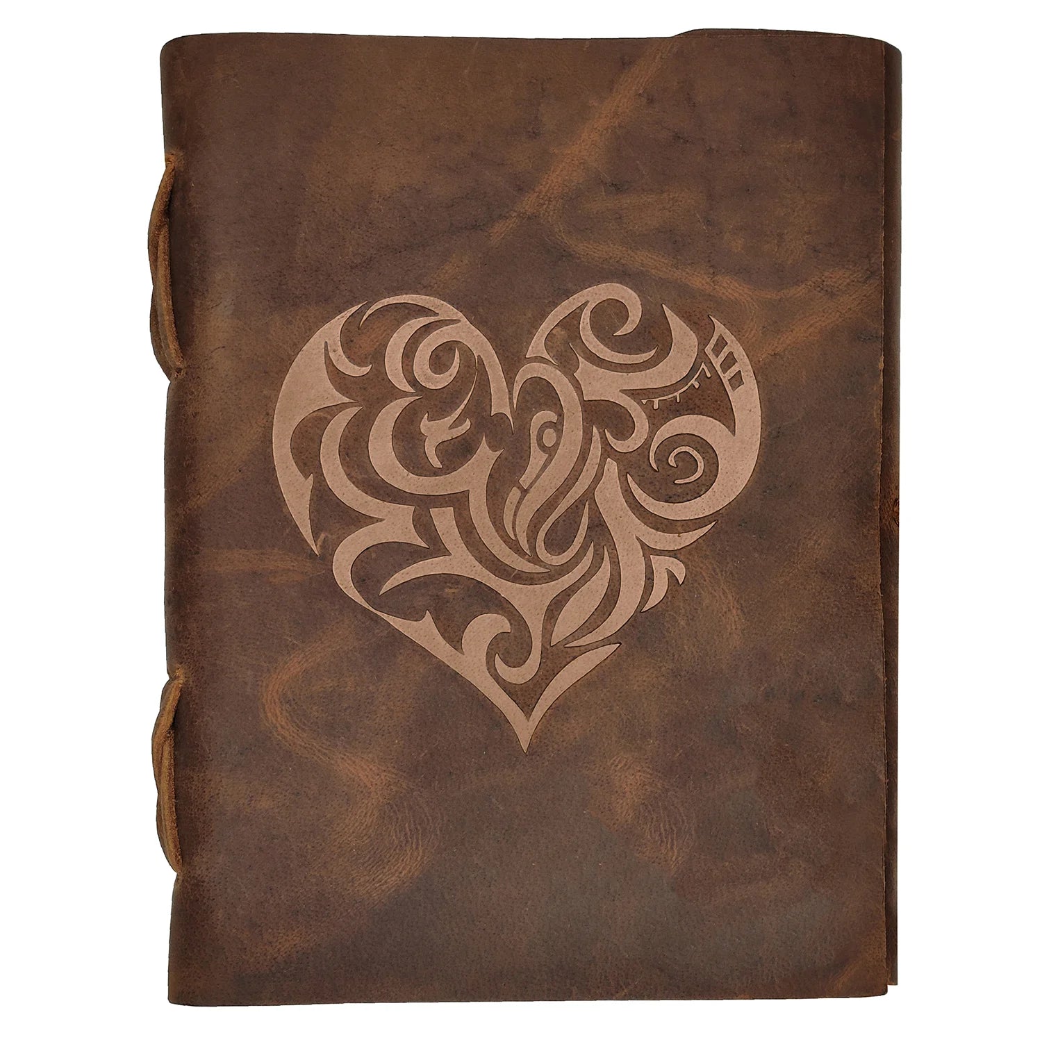 Elegant Heart Embossed Leather Journal for Women - Perfect for Writing, Sketching & Gift Giving - Ideal for Travel, Daily Journaling & Creative Inspiration