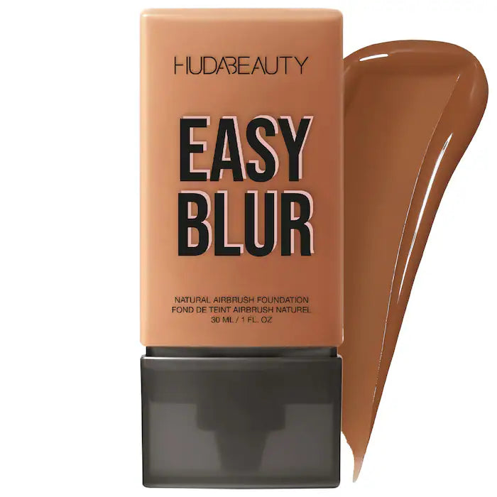 HUDA BEAUTY Easy Blur™ Natural Airbrush Foundation with Niacinamide - Lightweight, Buildable Coverage for Flawless Skin | Perfect for Everyday Wear & Special Occasions
