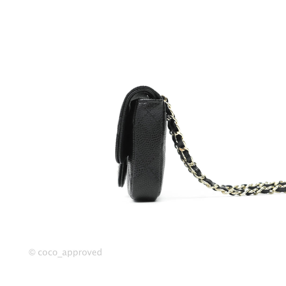 Chanel Classic Flap Belt Bag in Black Caviar Leather with Gold Hardware - Luxury Crossbody Bag for Women, Perfect for Everyday Wear & Special Occasions