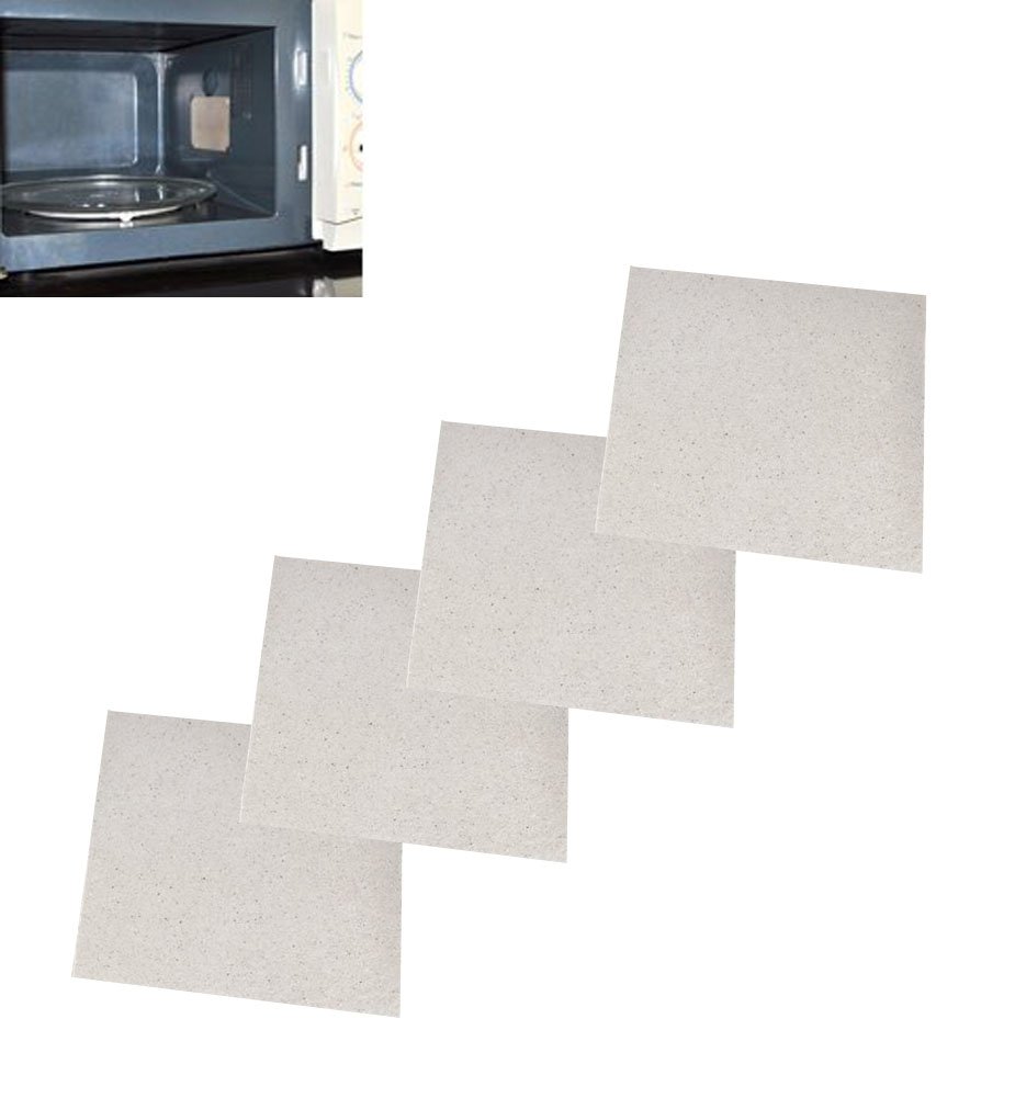 4pcs Microwave Waveguide Cover Replacement - 13cm x 13cm Mica Plates for Microwave Oven Repair - Durable Heat-Resistant Sheets for LG, Samsung, Whirlpool - Perfect for Home Kitchen Appliance Maintenance & DIY Fixes