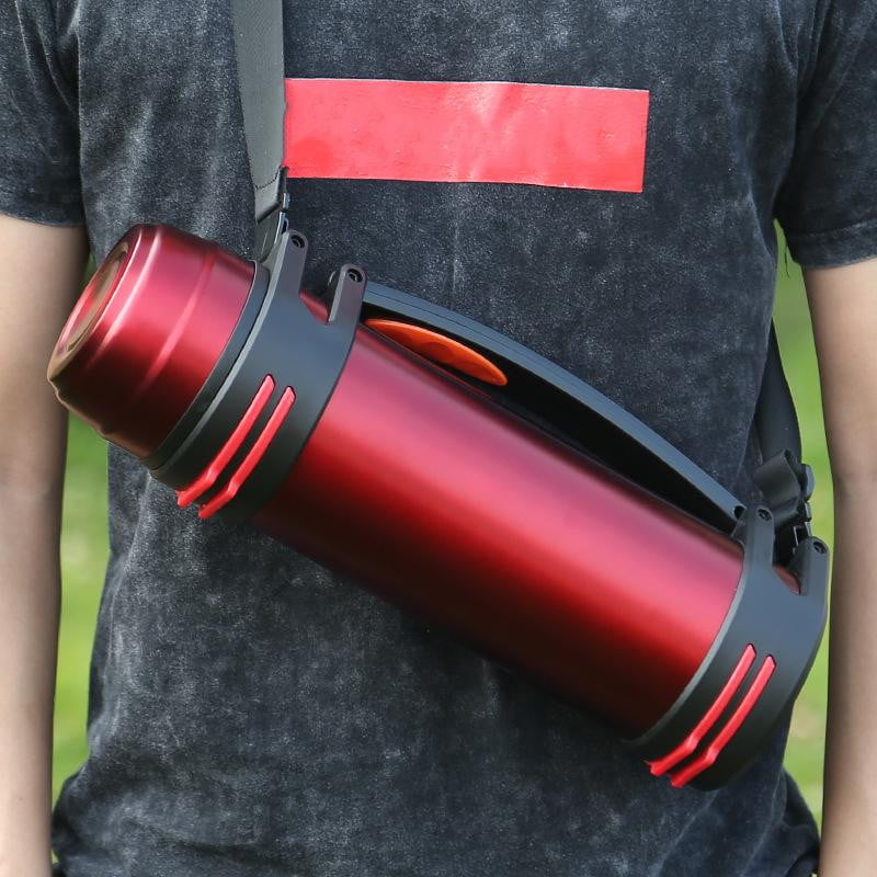 Premium Stainless Steel Double Wall Vacuum Insulated Thermos with Handle - The Aqua Grail Thermo - Keeps Drinks Hot/Cold for 24 Hours - Perfect for Camping, Office & Outdoor Adventures