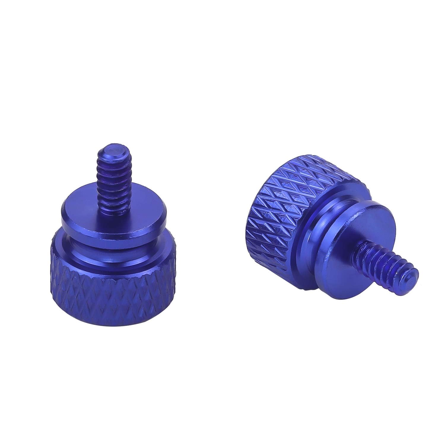 10Pcs 6-32 Thread PC Thumb Screws - Blue Computer Case Screws for Power Supply & PC Build | Easy-Grip Hardware for DIY Computer Assembly & Repair