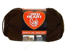 Red Heart Soft Yarn - Chocolate Brown Premium Acrylic Knitting Yarn for Crochet, Blankets & Scarves - Perfect for DIY Crafts and Cozy Winter Projects