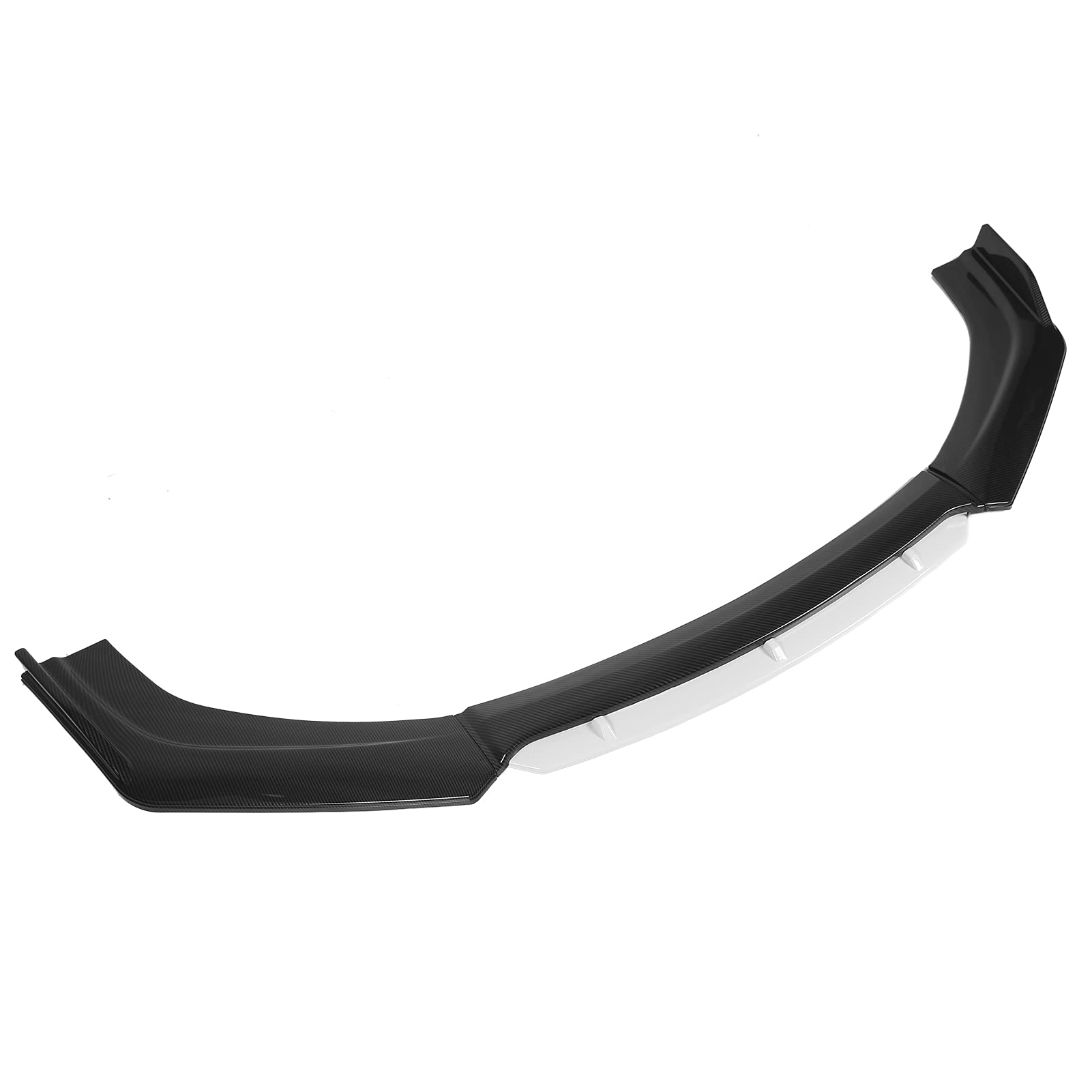 Universal Front Bumper Lip Spoiler - Carbon Fiber Style Chin Splitter Protector Kit for Car Modification | Aerodynamic Enhancement for Sports Cars & Street Racing | Perfect for Honda Civic, Toyota Corolla & More