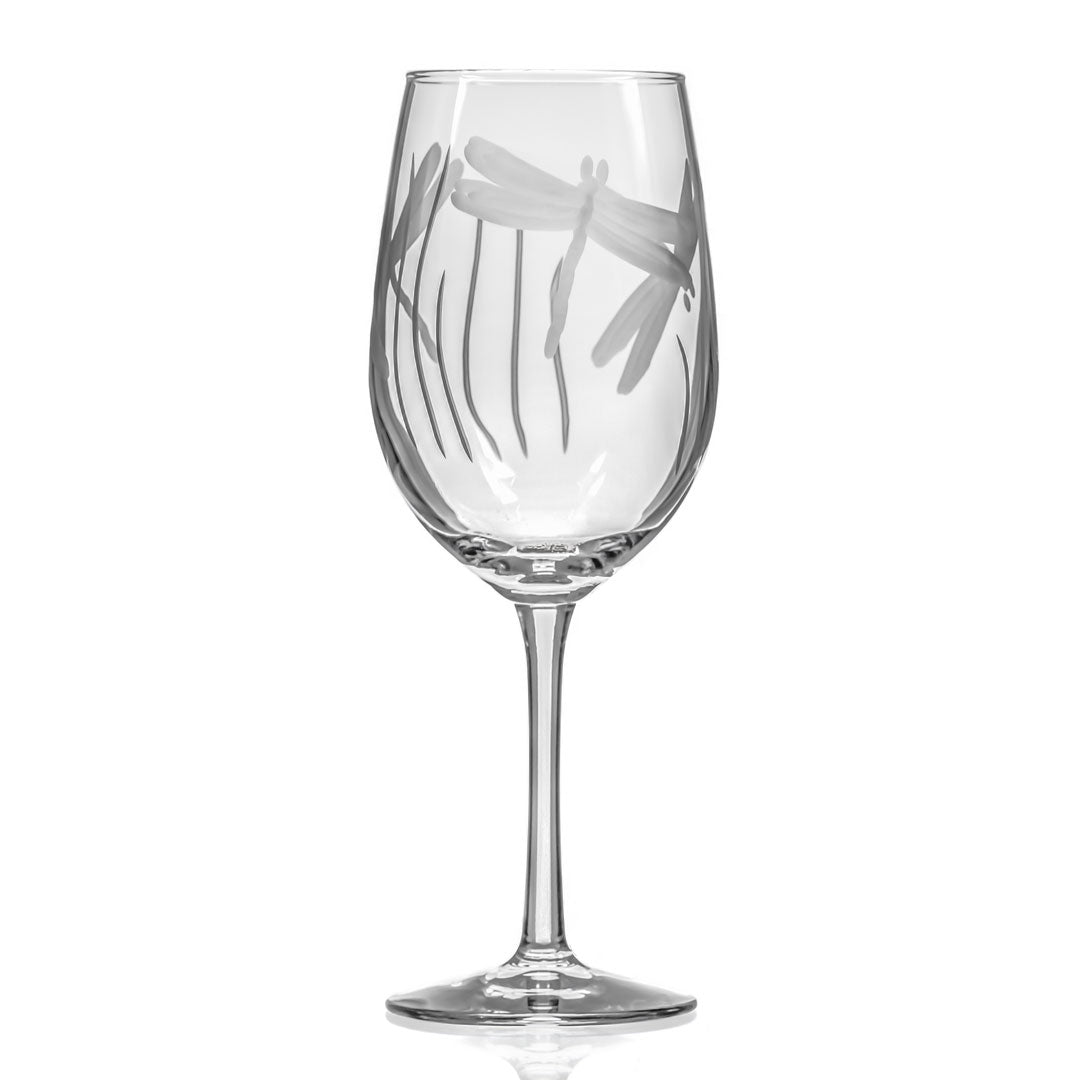 Premium Dragonfly 12oz White Wine Glasses Set of 2 - Elegant Stemware for Chardonnay, Sauvignon Blanc & Riesling - Perfect for Dinner Parties, Romantic Dates & Wine Tasting Events