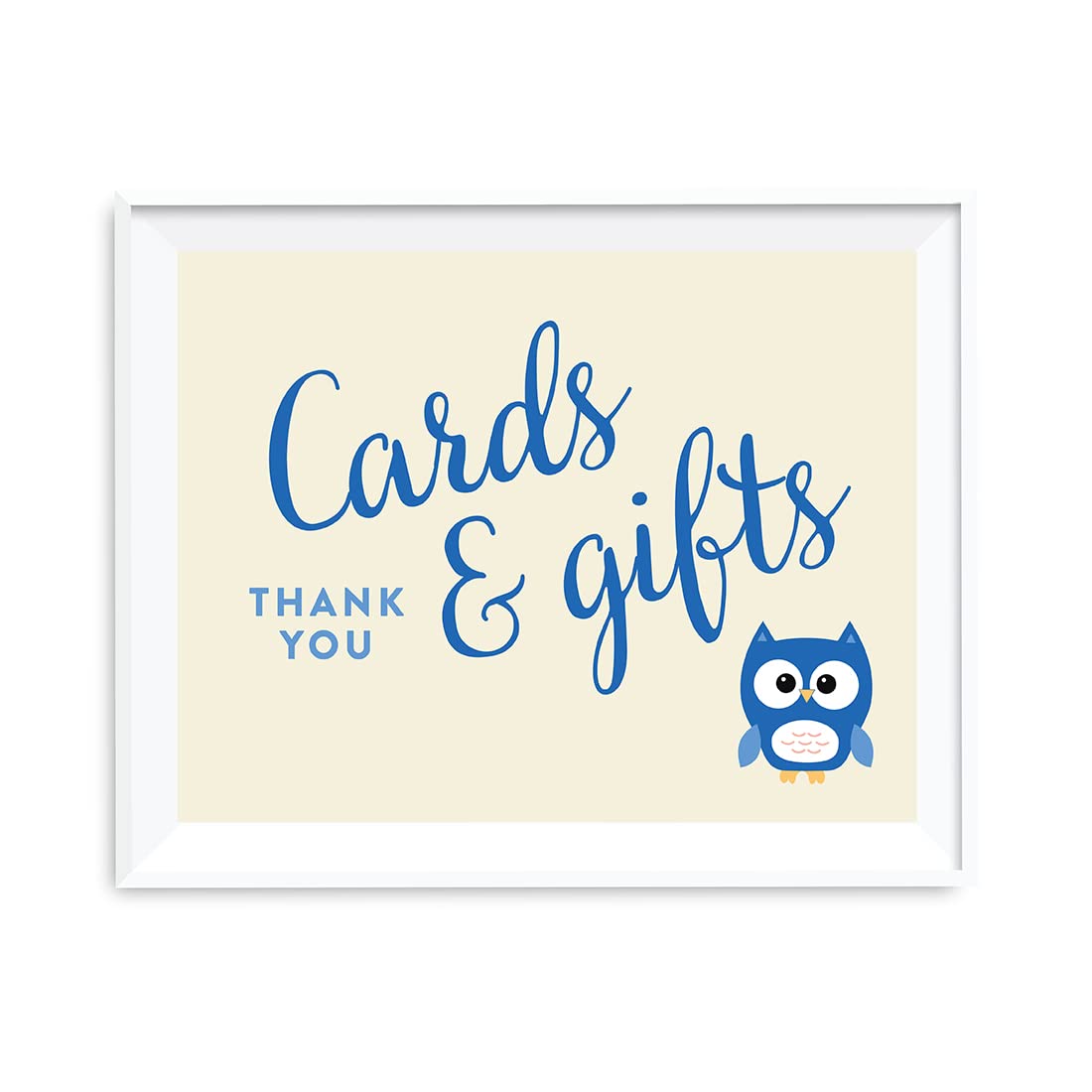 Andaz Press Owl Baby Shower Set - 8.5x11 Cards & Sign for Nursery Decor & Gifts