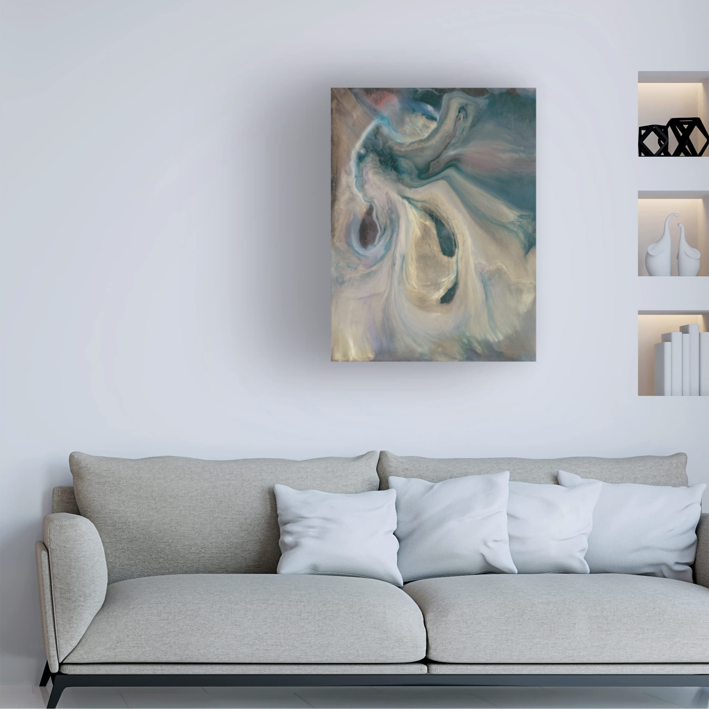 Trademark Fine Art 'Mystery II' Canvas Wall Art by Lila Bramma - Modern Abstract Painting for Living Room, Bedroom & Office Decor