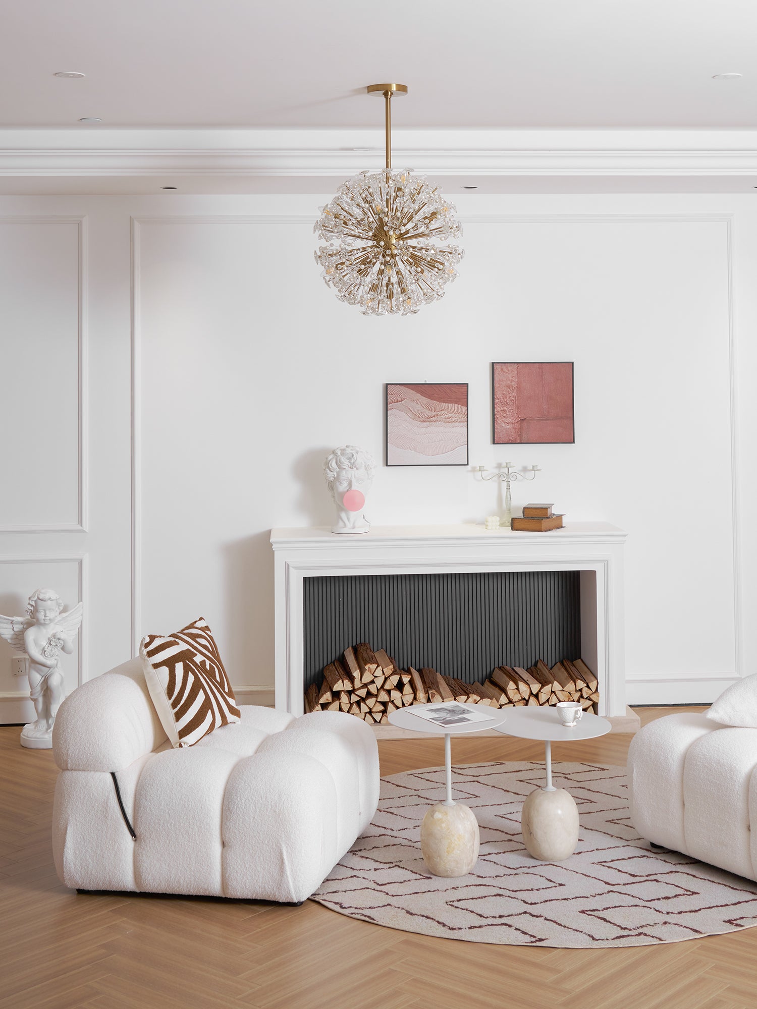 Dickinson Chandelier - Elegant Crystal Ceiling Light Fixture for Dining Room, Living Room & Bedroom | Modern Home Lighting Decor