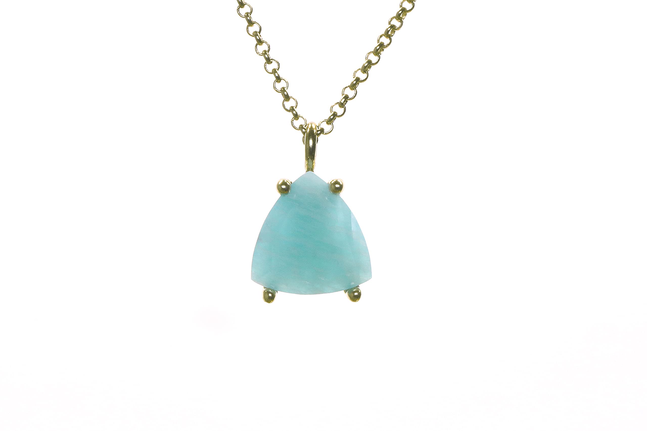 Amazonite Healing Necklace for Women - May Birthstone Gold Jewelry - Elegant Statement Piece for Gifts & Special Occasions