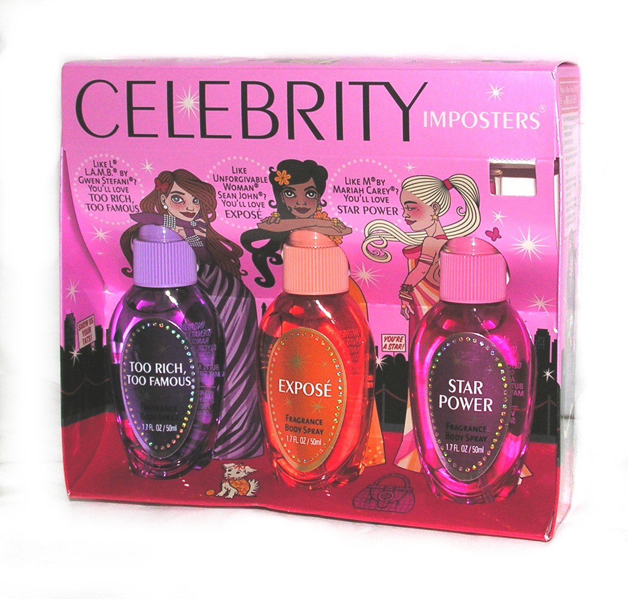 Celebrity-Inspired Fragrance Body Spray Set for Women - Long Lasting Perfume Gift Set, Perfect for Parties, Date Nights & Everyday Wear