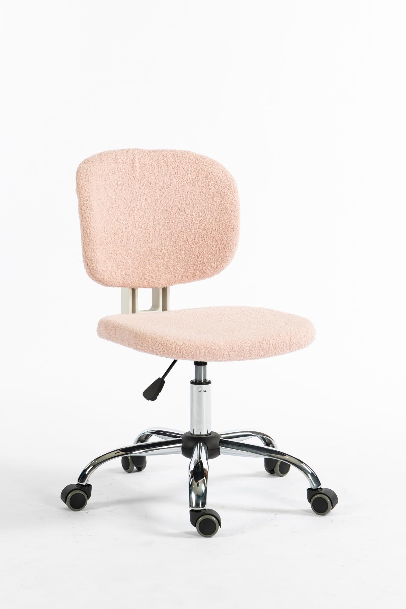 Velvet Makeup Desk Chair with Wheels - Ergonomic Swivel Office Task Chair, 360 Degree Rotation Armless Vanity Gaming Computer Chair for Women - Perfect for Home Office, Makeup Vanity & Gaming Setup