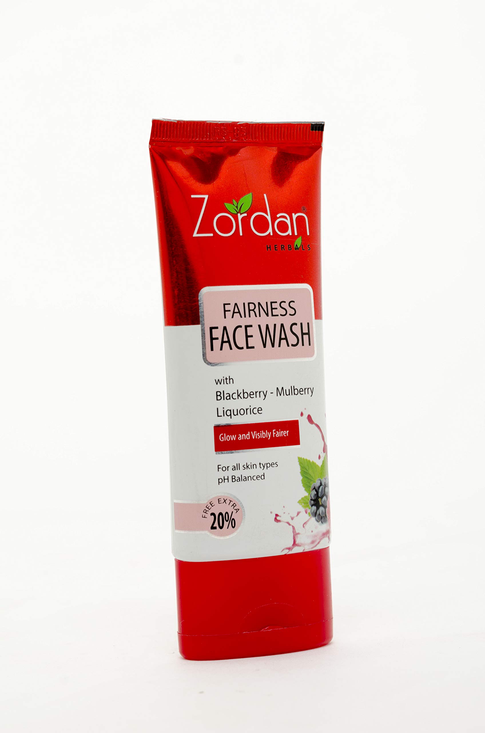 Zordan Brightening Face Wash 60ml (50ml + Free 10ml) - Gentle Cleanser for Glowing Skin, Dark Spot Reduction - Perfect for Daily Skincare Routine & Travel Size