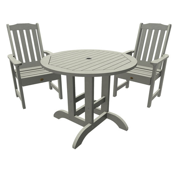 Springville 3-Piece Round Outdoor Dining Set - Patio, Garden, Backyard Furniture for Relaxing & Entertaining