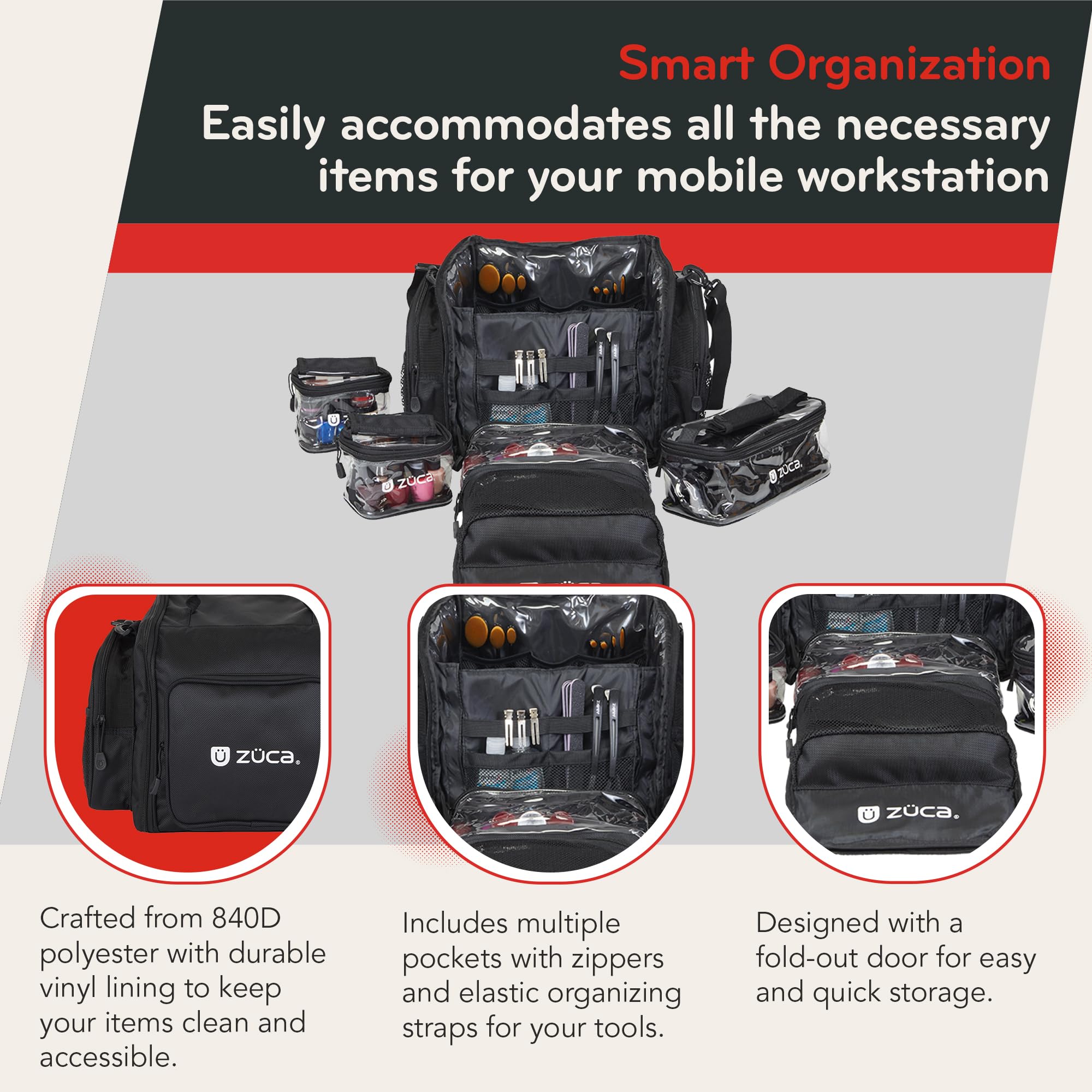 ZUCA Artist Set Bag - Black | Professional Art Supply Storage for Artists & Students | Perfect for Travel, School & Studio Use