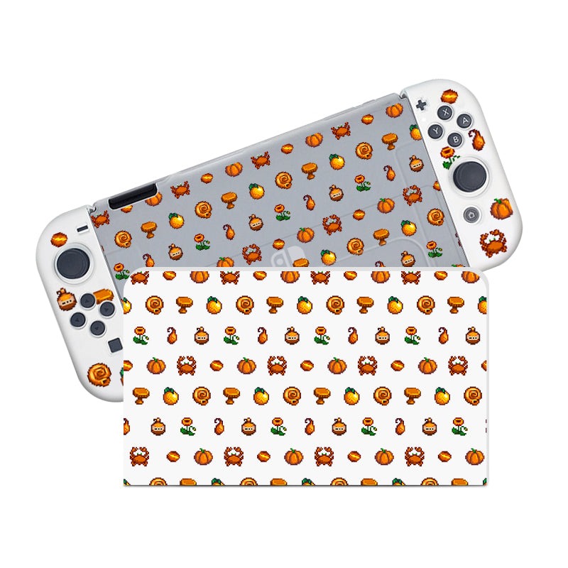 Orange Stardew Valley Themed Protective Case for Nintendo Switch - Durable Cover for Gaming On-The-Go & Travel Accessories