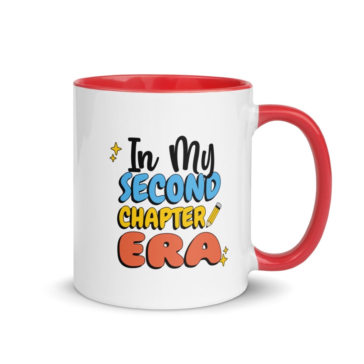 Second Chapter Era Colorful Coffee Mug - 16oz Ceramic Tea Cup with Handle, Perfect for Home, Office & Gifts | Dishwasher & Microwave Safe