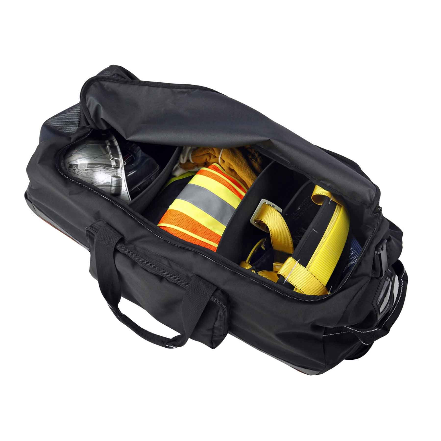 Ergodyne Arsenal 5120 32.5-Inch Black Wheeled Duffel Bag - Heavy Duty Rolling Luggage for Travel, Gym & Sports Equipment Storage
