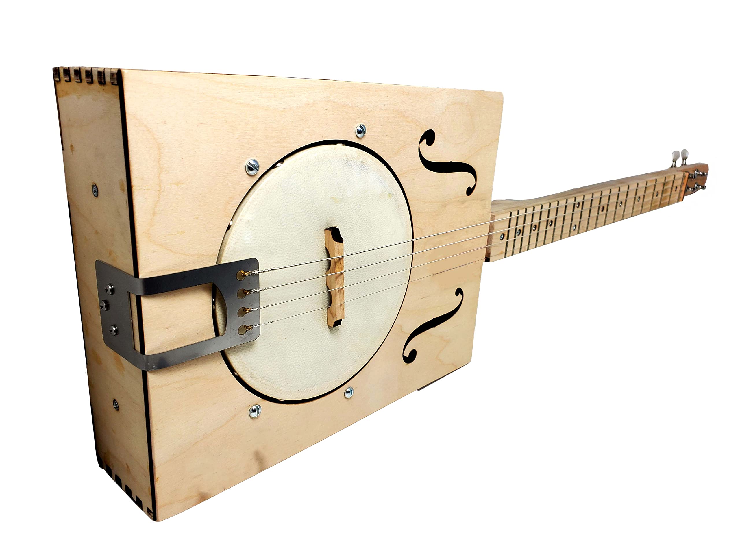 4-String Country Roads Banjo Kit - Authentic Mountain Banjo Sound for Beginners & Bluegrass Music (Perfect for Campfire Jams, Folk Performances & Music Lessons)