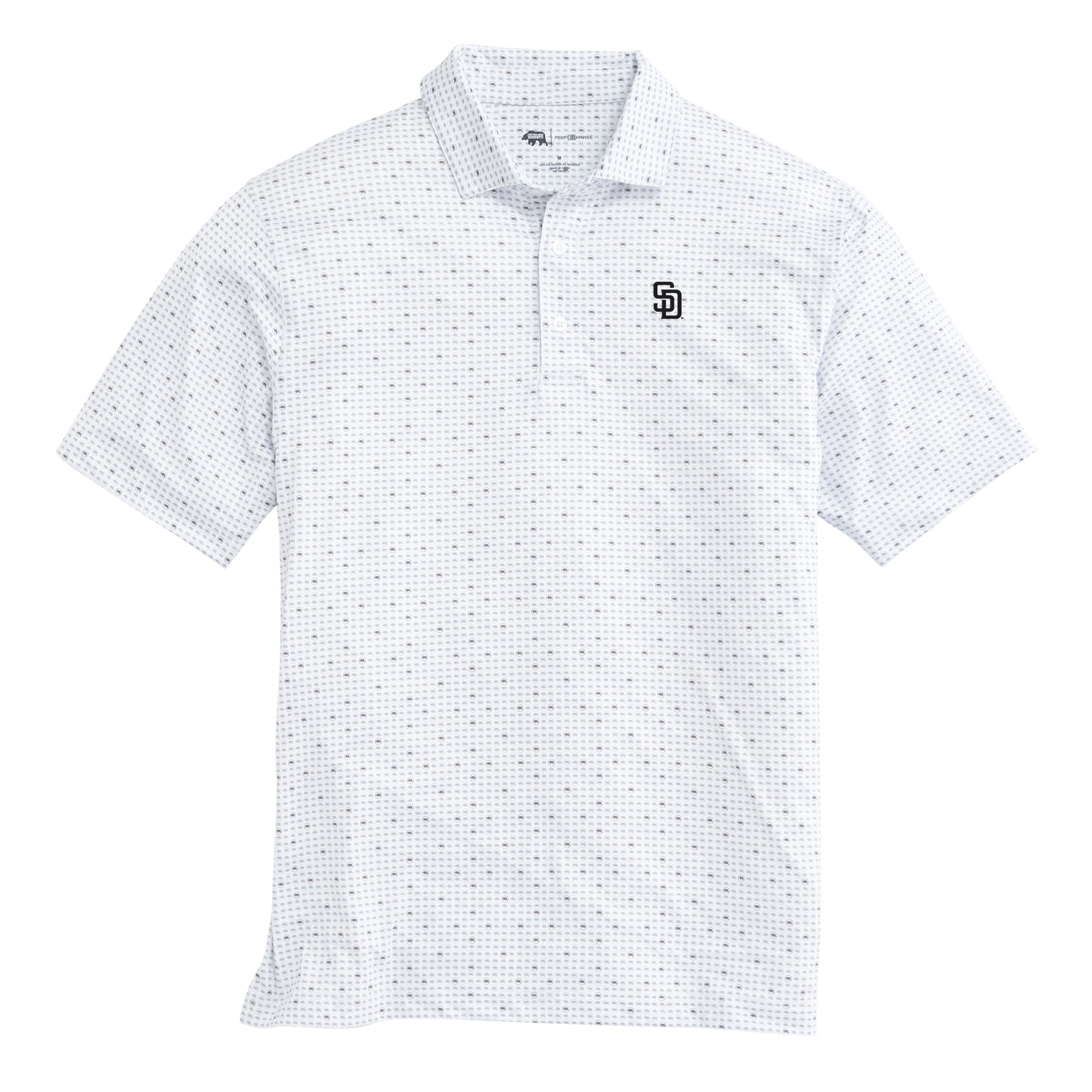 San Diego Padres Performance Polo Shirt - Moisture Wicking, Breathable & Quick Dry - Official MLB Team Logo - Perfect for Baseball Games, Casual Wear & Outdoor Activities