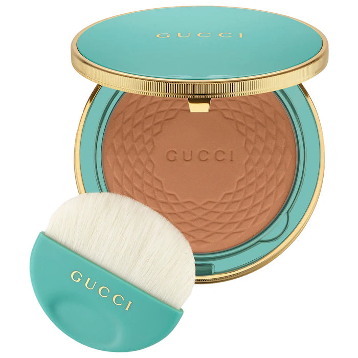 Gucci Bronzer Sun-Kissed Glow - Matte & Shimmer Makeup for Contouring & Highlighting | Perfect for Summer Tan & Natural Glow | Day to Night Makeup Essential