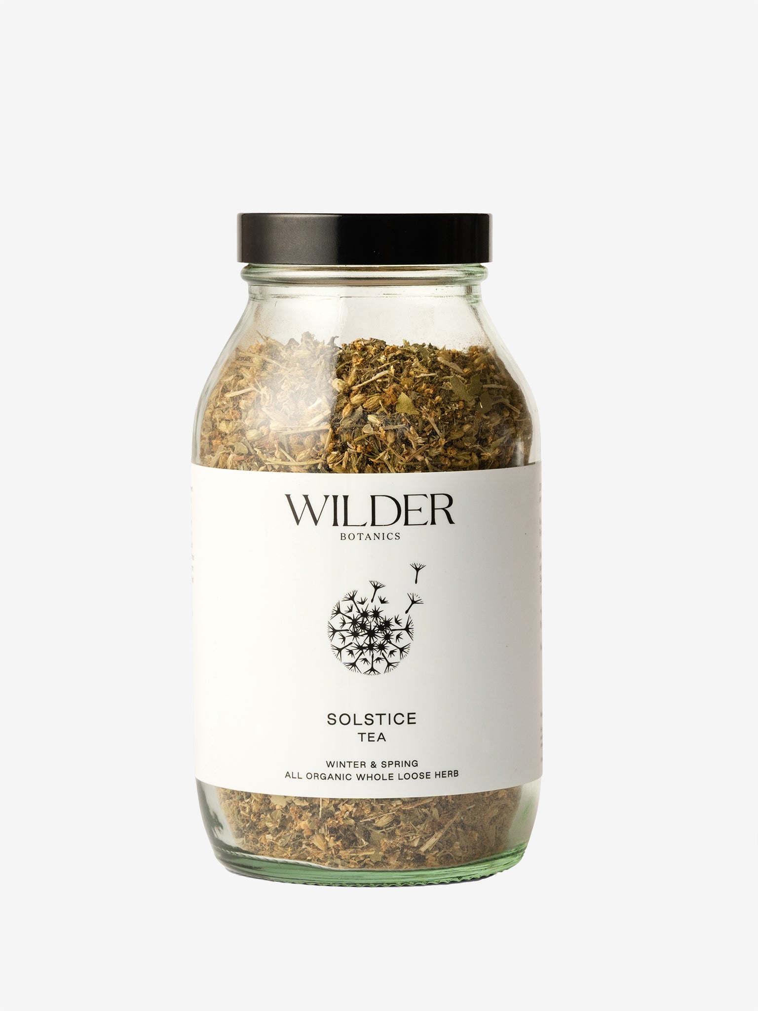 Wilder Botanics Organic Herbal Tea Infusion - Solstice Blend | Caffeine-Free Relaxation Tea for Stress Relief & Evening Wind Down