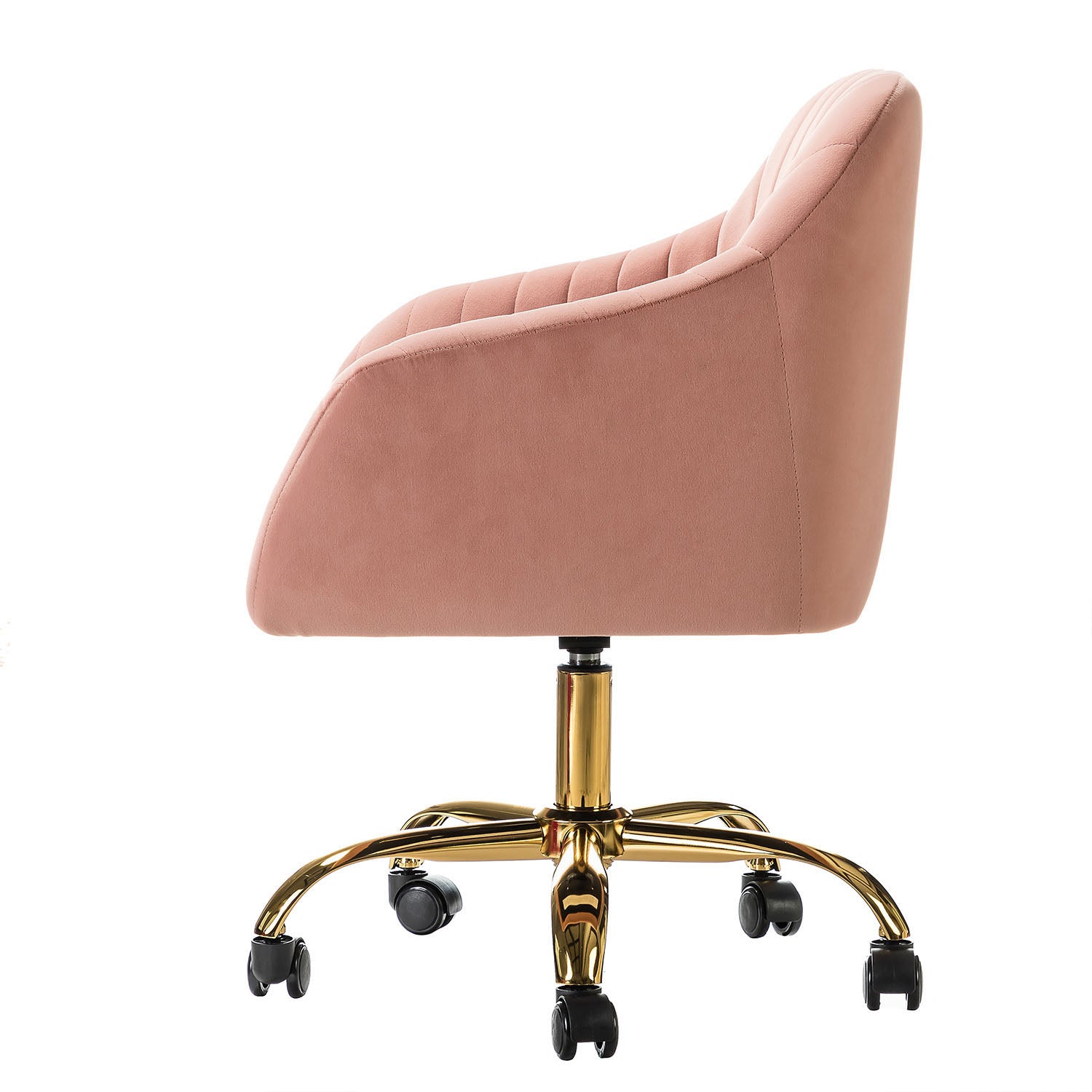 Luxury Velvet Office Chair - Ergonomic Desk Chair with Adjustable Height for Home & Workspace - Perfect for Remote Work, Gaming & Study