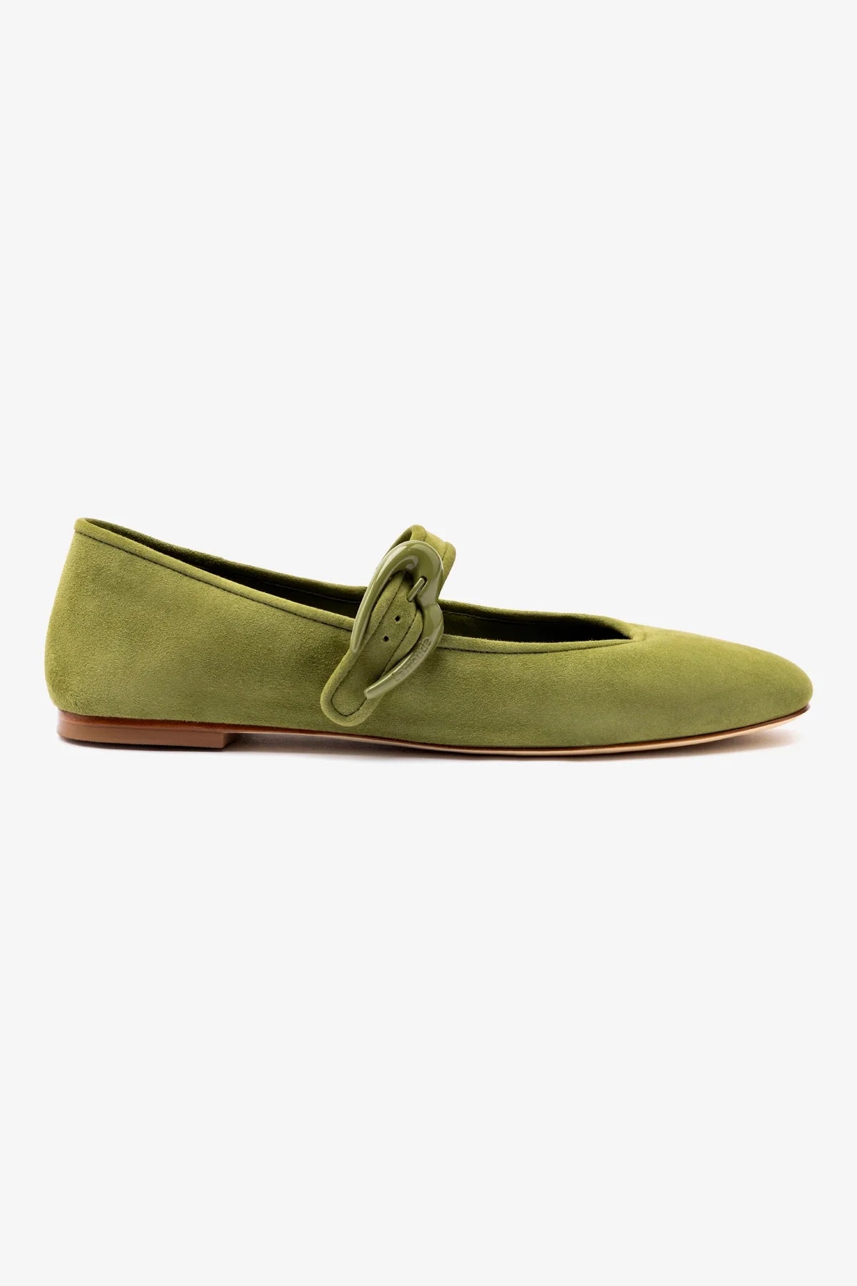 Verona Ballet Flats for Women - Comfortable Seaweed Suede Shoes | Perfect for Office, Casual Wear & Travel