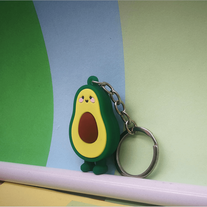 PocketPit Avocado Keychain - Cute Mini Avocado Key Ring for Keys, Bags & Backpacks - Perfect Gift for Avocado Lovers & College Students